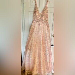 Coya gown fancy beautiful V-neck new with tags